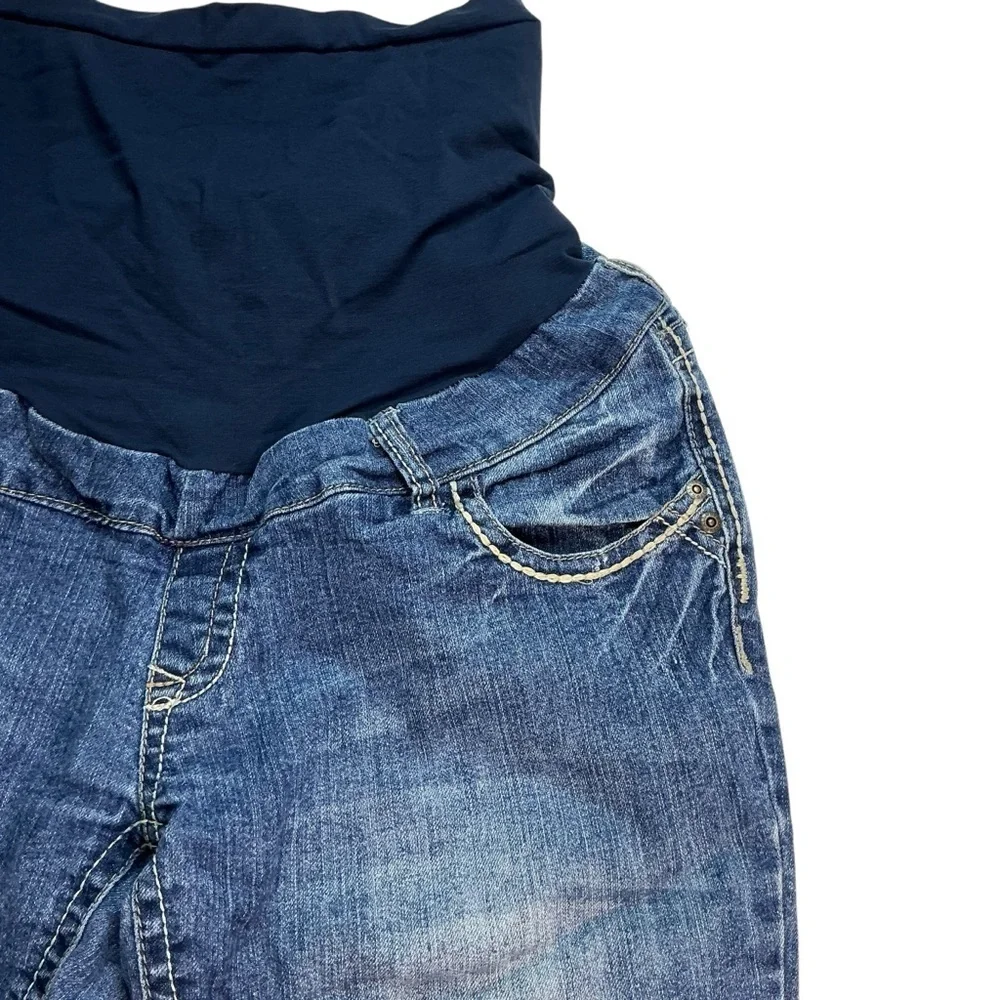 Wallflower Denim‎ Blue Cropped Capri Maternity Jeans Size Medium